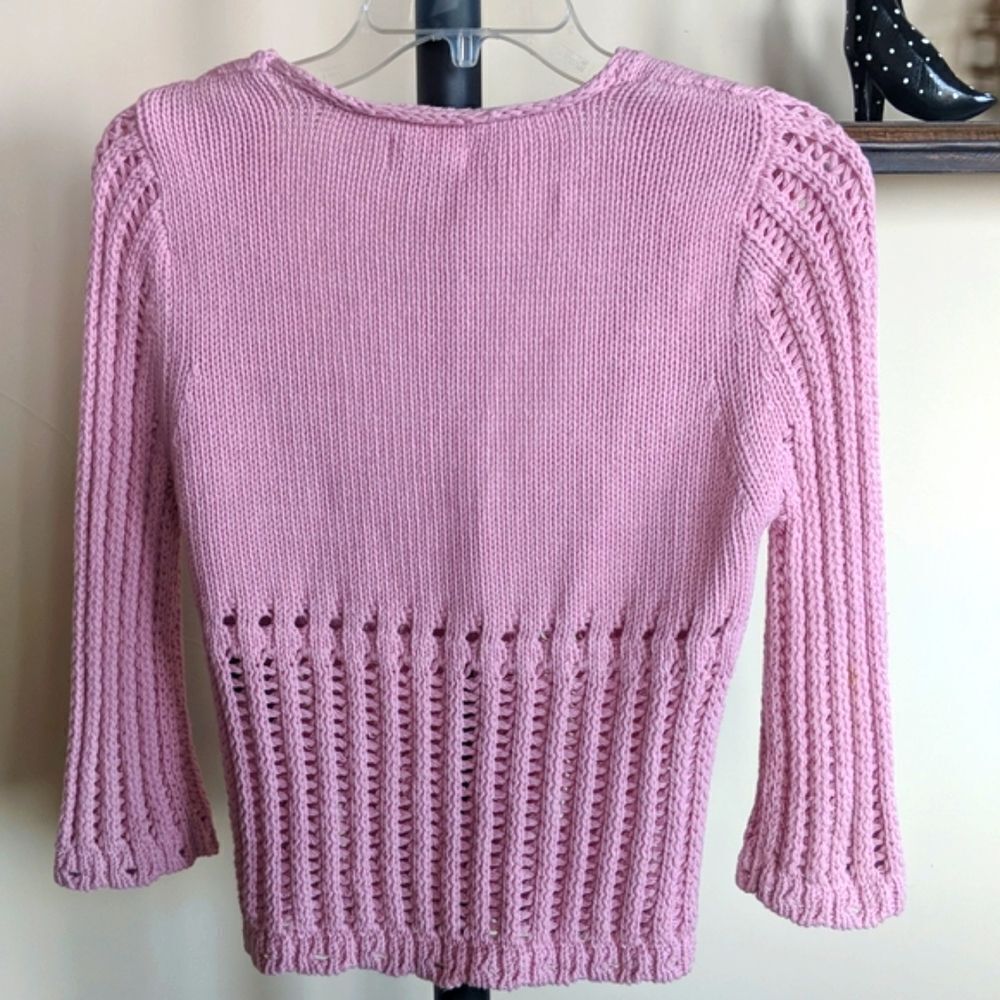 Oxox Collection Pink Spring Sweater - Picture 4 of 12